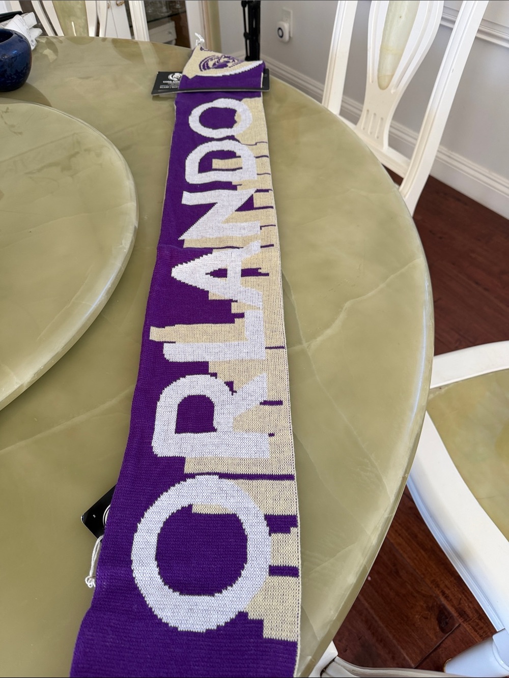 Orlando Copa America Centenario Scarf USA 2016  Soccer Collectibles Purple Beige